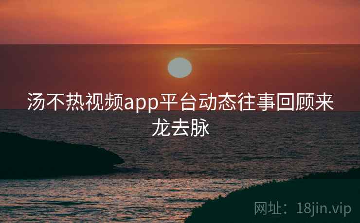 汤不热视频app平台动态往事回顾来龙去脉